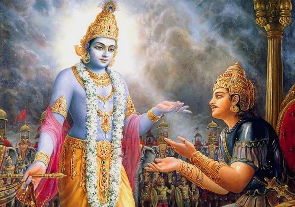 Arjuna questions Bhagavan Krishna